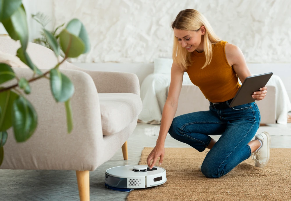 smart robot vacuum cleaner-white